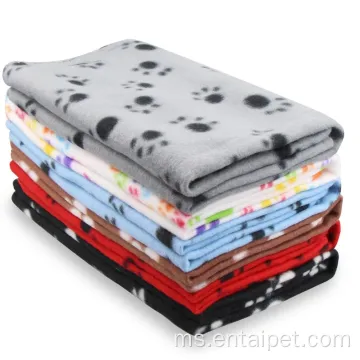 Puppy Paw Prints Fleece selimut pek 6